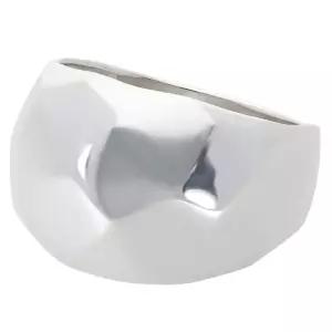 新新宿은행의 창고지기 무늬 돔 실버 925 반지 반지 22호 남성용 심플망치 코오마루 랜덤 폭이 넓은 와이드