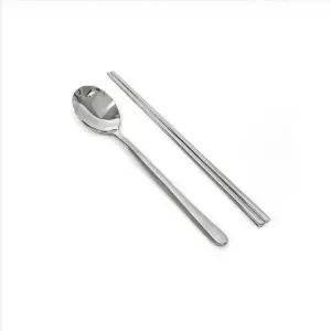 고품질 가정 업소용 심플 궁중 스텐 수저세트 식당수저 숟가락 (WFJPO02)