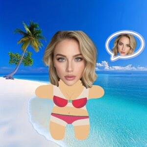 맞춤형 사진 플러시 베개 개인화된 얼굴 디자인, 모든 계절에 적합한 홈 크리스마스를 장식, 만능 위한 선물 완벽한