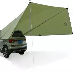 캠핑 트럭 밴 테일게이트 캐노피를 위한 방수 자외선 차단 햇빛 차량 차양 쉘터 타프가 장착된 SUV용