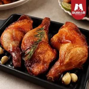 [NS홈쇼핑][마녀바스켓] 국내산 겉바속촉 통닭다리 오븐구이 치킨200g x 2팩..[35665802]