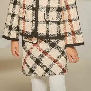 [보리보리/닥스리틀]닥스리틀 하우스체크 트위드 스커트 DTF13SA54M_BG