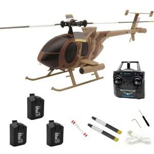 원키 이착륙 기능이 있는 LynxPro RC ERA C184 MD500 헬리콥터, 2 4G 4CH 6축 자이로 원격 제어 고도 유지 및 성인 초보자를 위한 광학 흐름 위치 지정 기능 - RTF