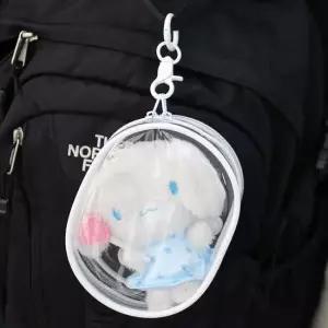 파우치 미니 파우치백 투명 인형 원형 PVC 투명화장