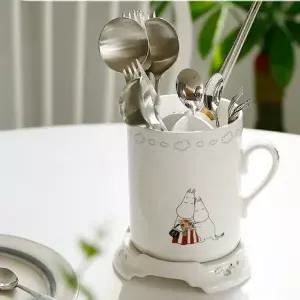 수저 물빠짐 수저보관함 무민 손잡이 수저통 숟가락통 (WFK6IBL)