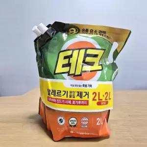 엘지생활건강 테크 세제 2L + 2L 리필 일반용 (WFK91R1)