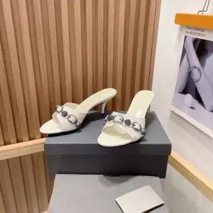 여친 블랙 빈티지 캐주얼 스틸레토 버클 힐 CC 슬리퍼 스터드 일자 OP5