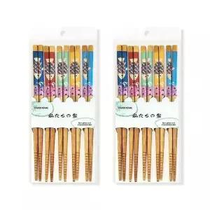 나무 일본식 대나무 고급 젓가락 세트 5P 2세트(잉어) (WFK9ZZJ)