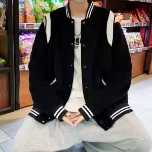 [하프클럽/]오버핏 스타디움 점퍼 얇은 커플 아우터 남성