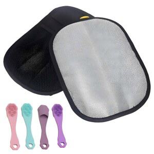 고양이와 강아지를 위한 정전기 고양이를 반려동물 제거 의류 목욕 개와 소파 NWUNJ 프리 실리콘 카시트 접착 장갑 카펫 브러시