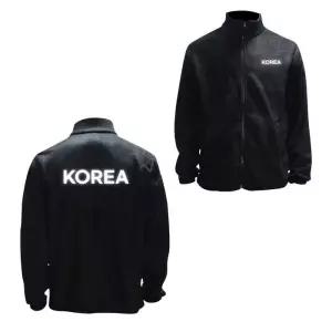 [프로셀러] 블랙 겨울집업 기모 반사 후리스 집업 KOREA