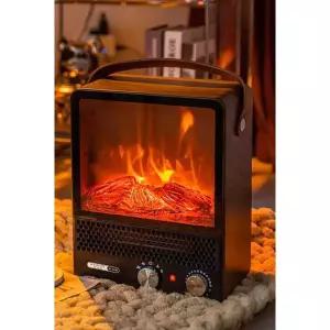 벽난로 히터 사무실 가정용 캠핑 온풍기 미니 불멍