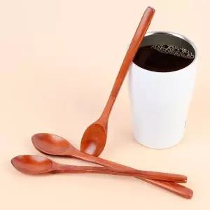 원목 티스푼 긴 손잡이 카페용 디저트용 수저 (WFKBI1N)