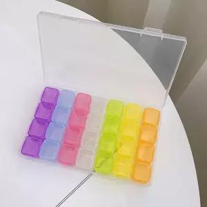 [하프클럽/]BEADS 귀걸이 케이스 반투명 네일아트 재료 보관함