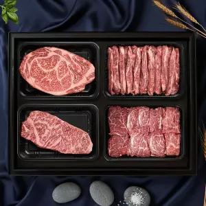1++등급 한우 진품 선물 세트 마장동 투뿔 소고기 구이용 1kg
