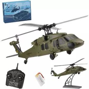 WOWOBONTOY WL K170 RC 헬리콥터 UH-60L 170 사이즈 2.4G 4CH 플라이바리스 원격 조종 항공기 디스플레이