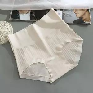 [하프클럽/]여성 하이웨이스트 뱃살 커버 배색 스판 면 팬티