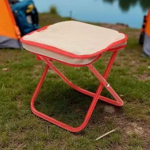 고품질 퀵셋 접이식 휴대용 미니의자 2p세트 파우치의자 레드 (WFKDW1I)