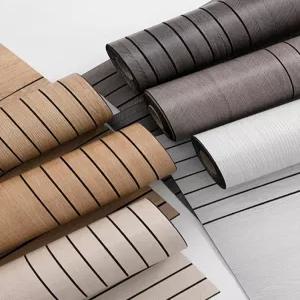 소르베어 템바보드벽지 접착식 시공 템버 거실 나무