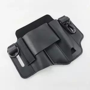 바이펄러드 EDC장비 벨트거치 소가죽수납집 ST1 블랙랜턴 멀티 아웃도어용품 용집