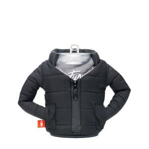 Puffin - The Puffy Jacket 단열 355ml(12온스) 캔 쿨러 I 맥주 병 및 소다 단열재, 음료와 음료를 차갑게 유지 블랙