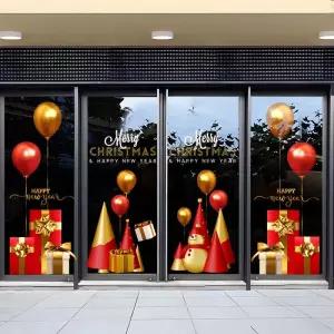 크리스마스 창문스티커 화환 리스 유리창 정전기 쇼윈도 대형 장식