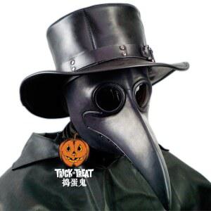 중세 스팀펑크 페스트 닥터 성인 액세서리 의상 버드 소품 프레 마스크 라텍스 펑크 부리 할로윈