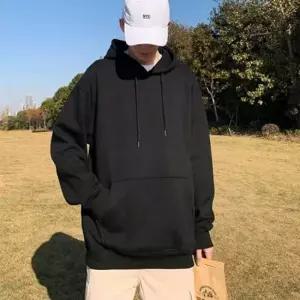 남성티셔츠무지후드티 남자 간절기 봄 가을 데이트 룩 캐주얼 무지 후드 티