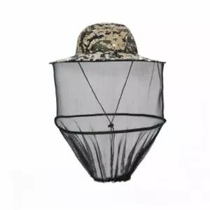 방충모자 해충방지 모기장 방충모자(픽셀카키) 낚시 벌초모자