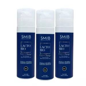 스미브 락토바이오 유산균 염색샴푸 단백질 흰머리 새치커버 블랙 200ml 3개