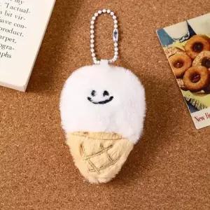 (제품선택 아이스크림 인형키링)아이스크림 인형키링 가방고리 콘인형 키링 백참 스마일 열쇠고리