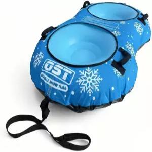 와 성인을 위한 OST 풍선 스노우 튜브 프리미엄 캔버스 커버가 있는 헤비 듀티 썰매 매끄러운 바닥 내한성