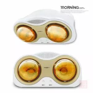 대웅모닝컴 2구 욕실난로 1초 순간난방기 전기 목욕탕 욕실 히터 화장실 난방기 