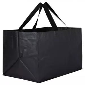 타포린가방 대형 방수 쇼핑백 블랙 520x380x350 대량주문 인쇄가능