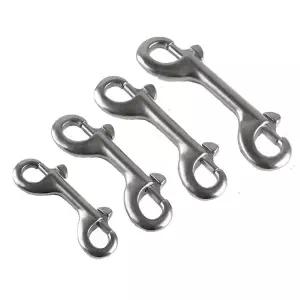 더블 엔드 스쿠버 다이빙 후크 304316 스테인레스 스틸 아이 볼트 스냅 후크 퀵 드로우 카라비너 76-115mm