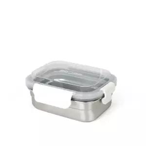 [퀸센스] 무연마제 센싱락 스텐304 밀폐 보관용기 1호 400ml 소 반찬통