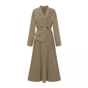 [롯데백화점]티뷰 언발 카라 플리츠 원피스_V6A-COP004