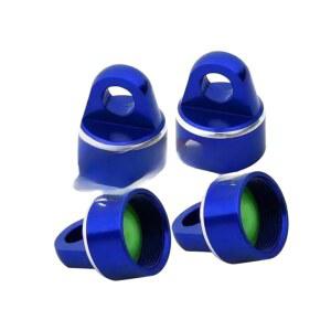 DMSHAETS 메탈 7075 합금 쇼크 캡 쇼크 업소버 커버 9664 트랙사스 1/8 슬레지 4WD 몬스터 트럭 95076-4 RC 자동차 업그레이드 부품(블루)과 호환됩니다