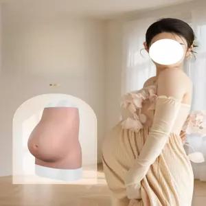 임산부 배 모형 4-6개월 임신 체험용 만삭 체험복