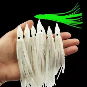 가짜미끼 오징어 야광 인조미끼 낚시웜 호래기 꼴뚜기 쭈꾸미 갈치 바다 루어 5P 1세트