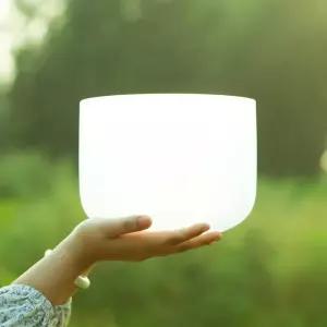 싱잉볼 혜은 432hz A B C D E F G 노트 석영 크리스탈 싱잉 볼 고무 말렛 O링 요가 사운드 힐링 10인치