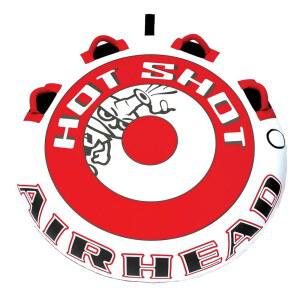 보트 및 수상 스포츠용 에어헤드 핫샷 견인 가능한 1-2 라이더 튜브, 이중 스티치 풀 나일론 커버 간편한 팽창 감압을 위한 속도 안전 밸브