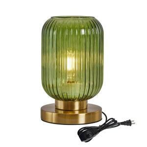 유리 테이블 리브 디자인 베드사이드 골드 램프, 램프 디머블 센추리 사무실용 침상용 모던 그린 침실 펌킨 미드 거실 글로브, 빈티지 스몰