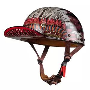 스냅백헬멧 빈티지 반모 클래식바이크  오픈페이스