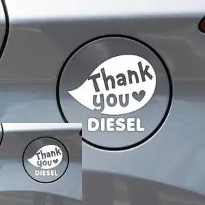 고품질 차량용 주유구 스티커 화이트 자동차 데코 장식 차량 꾸미기 (WFKKP6G)