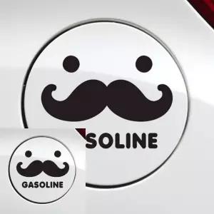 차량용 주유구 스티커 수염 디자인 자동차 장식 블랙 차량 (WFKKP6V)
