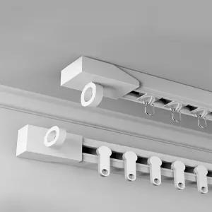 올원픽 붙이는커튼레일 접착식 천장 레일 커튼설치