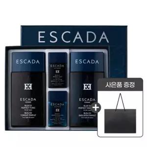 에스까다 옴므 퍼펙트 블루 EX 2종 세트+쇼핑백 남성화장품 스킨 로션 선물세트