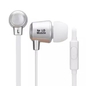 할인_for LG Mobile)이어폰(FLM-H100 실버)마이크로 다이나믹유닛 ㄱ자플러그 Y자디자인 모바일 커널형 스