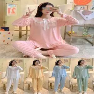 [라일리여성언더웨어] Rly 세트 겨울홈웨어 상하의 공주잠옷 여자 왕카라 귀